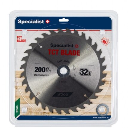 Specialist+ SPECIALIST+ pjovimo diskas, 200x32Tx30/20/16 mm Specialist+ SPECIALIST+ pjovimo diskas, 200x32Tx30/20/16 mm