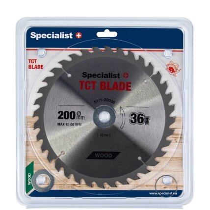 Specialist+ SPECIALIST+ pjovimo diskas, 200x36Tx32/30/20/16 mm