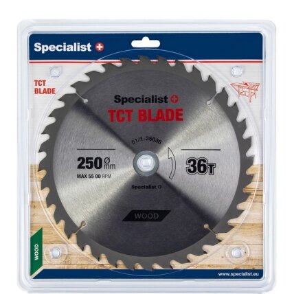 Specialist+ SPECIALIST+ pjovimo diskas, 250x36Tx30/20 mm Specialist+ SPECIALIST+ pjovimo diskas, 250x36Tx30/20 mm