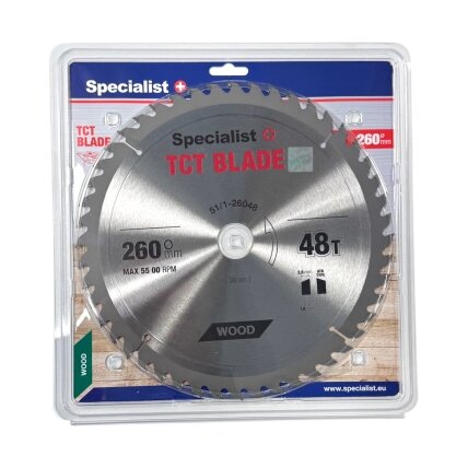 Specialist+ SPECIALIST+ pjovimo diskas, 260x48Tx30 mm Specialist+ SPECIALIST+ pjovimo diskas, 260x48Tx30 mm