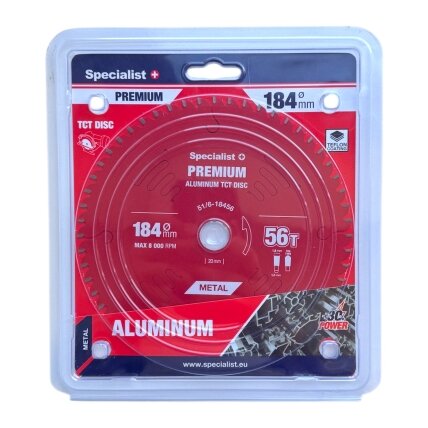 Specialist+ SPECIALIST+ pjovimo diskas Aluminium 184x56Tx20/16mm 1