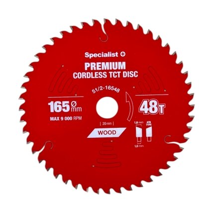 Specialist+ SPECIALIST+ pjovimo diskas Cordless 165x48Tx20mm Specialist+ SPECIALIST+ pjovimo diskas Cordless 165x48Tx20mm