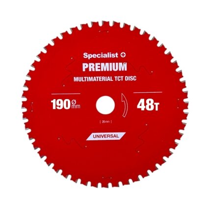 Specialist+ SPECIALIST+ pjovimo diskas Multimaterial 190x48Tx30mm Specialist+ SPECIALIST+ pjovimo diskas Multimaterial 190x48Tx30mm