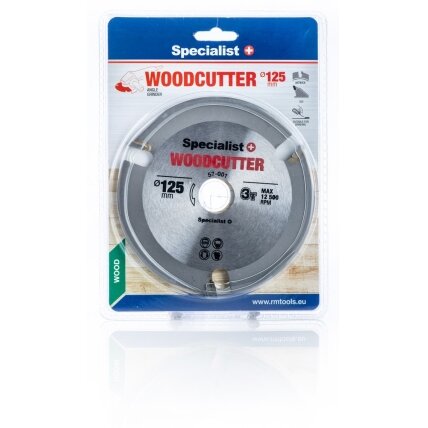 Specialist+ SPECIALIST+ pjovimo diskas WOOD CUTTER, 125 x 22 mm 4 Specialist+ SPECIALIST+ pjovimo diskas WOOD CUTTER, 125 x 22 mm 4