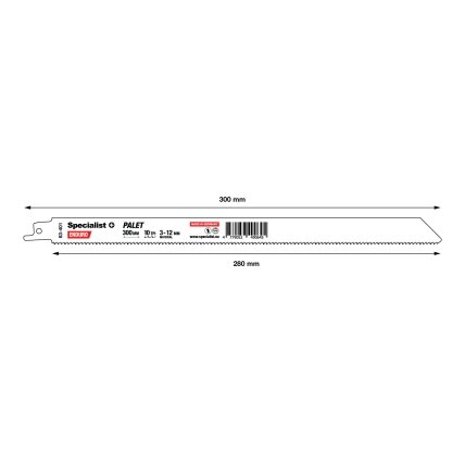 Specialist+ SPECIALIST+ pjūklelis paletėms, 300 mm, 10TPI 3