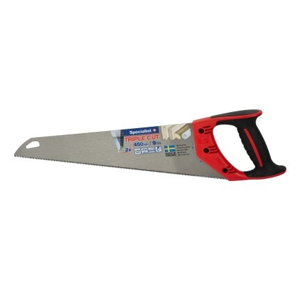 Specialist+ SPECIALIST+ rankinis pjūklas TRIPLE CUT 450mm, 9TPI 1 Specialist+ SPECIALIST+ rankinis pjūklas TRIPLE CUT 450mm, 9TPI 1