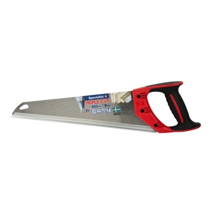 Specialist+ SPECIALIST+ rankinis pjūklas TRIPLE CUT 450mm, 9TPI Specialist+ SPECIALIST+ rankinis pjūklas TRIPLE CUT 450mm, 9TPI