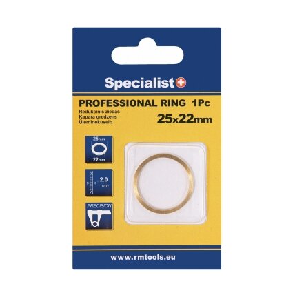 Specialist+ SPECIALIST+ redukcinis žiedas PRO, 25.4x22.2x2 mm Specialist+ SPECIALIST+ redukcinis žiedas PRO, 25.4x22.2x2 mm