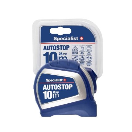 Specialist+ SPECIALIST+ ruletė AUTOSTOP 10 m, 25 mm 1