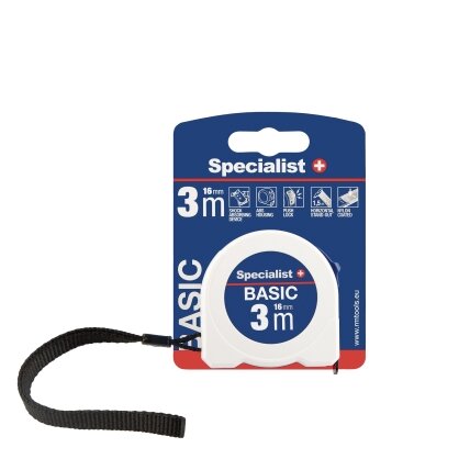 Specialist+ SPECIALIST+ ruletė BASIC 3 m, 16 mm 1