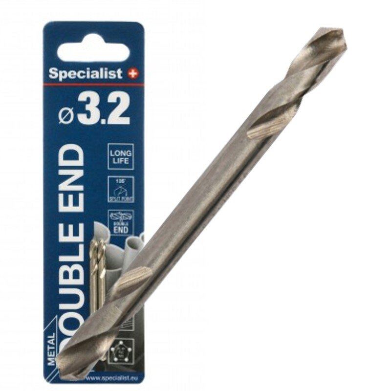 Specialist+ SPECIALIST+ dvip. metalo grąžtas HSS, 3.2mm, 2 vnt. Specialist+ SPECIALIST+ dvip. metalo grąžtas HSS, 3.2mm, 2 vnt.