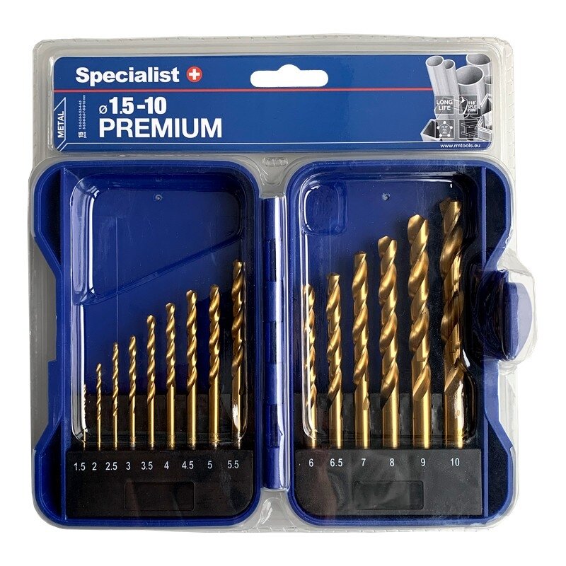 Specialist+ SPECIALIST+ grąžtų rinkinys TITANIUM, 1.5-10 mm, 15 vnt. Specialist+ SPECIALIST+ grąžtų rinkinys TITANIUM, 1.5-10 mm, 15 vnt.