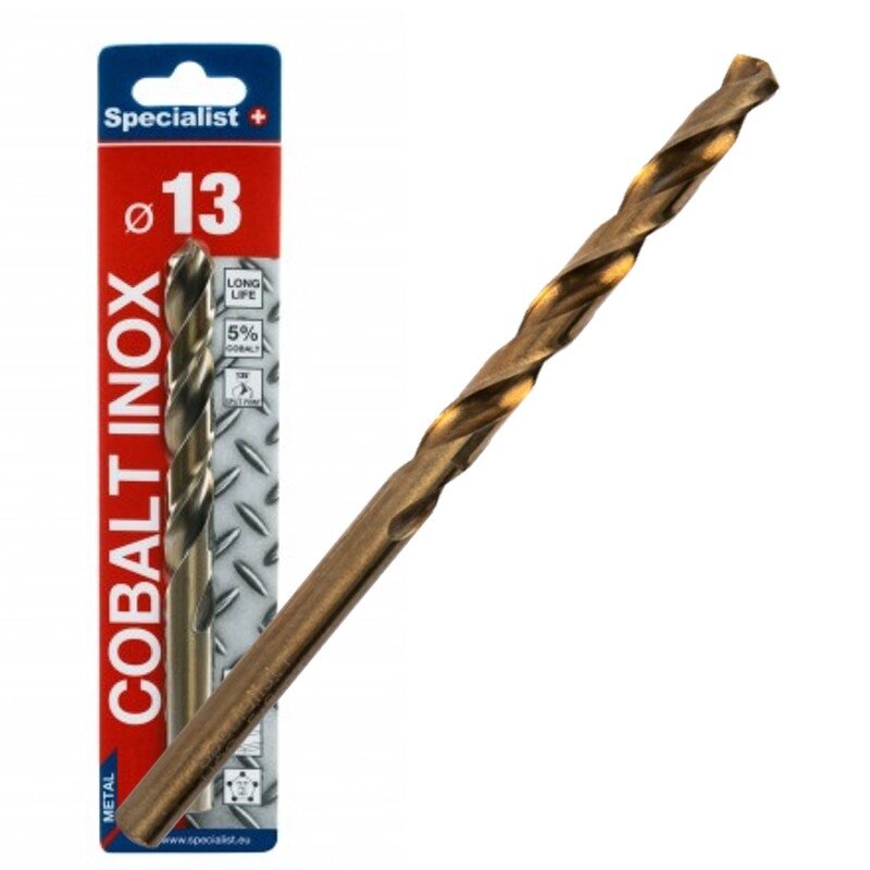 Specialist+ SPECIALIST+ metalo grąžtas COBALT, 13 mm