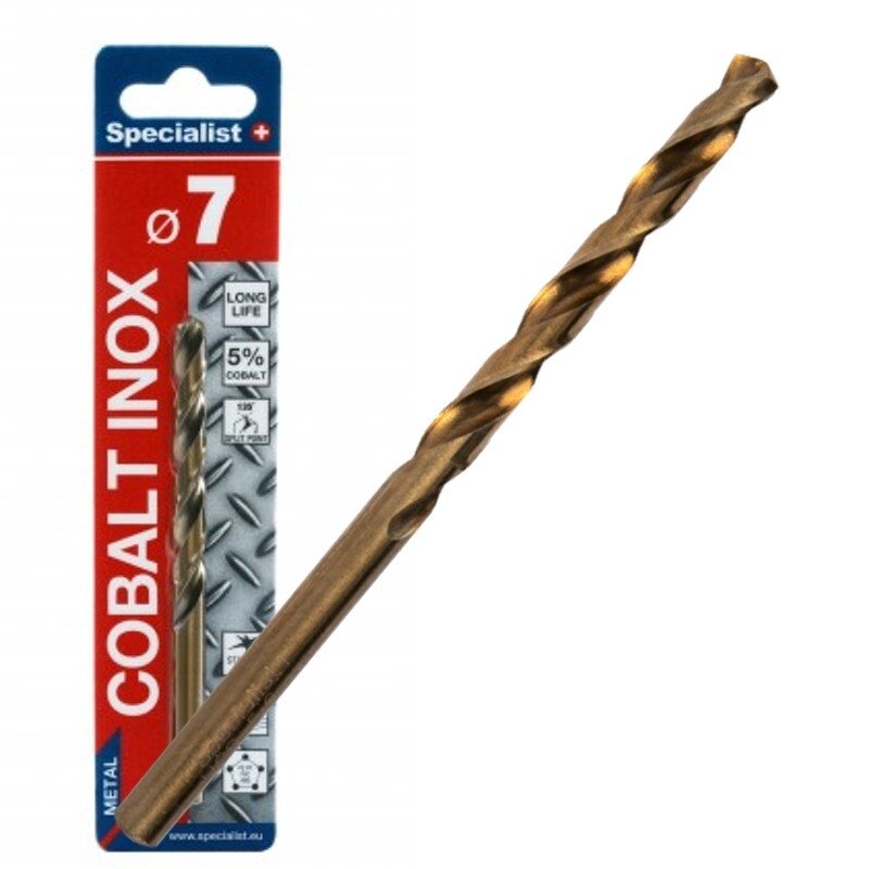 Specialist+ SPECIALIST+ metalo grąžtas COBALT, 7 mm