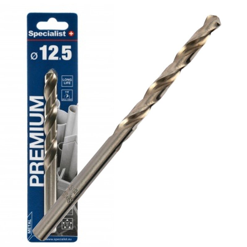 Specialist+ SPECIALIST+ metalo grąžtas PREMIUM, 12.5 mm Specialist+ SPECIALIST+ metalo grąžtas PREMIUM, 12.5 mm