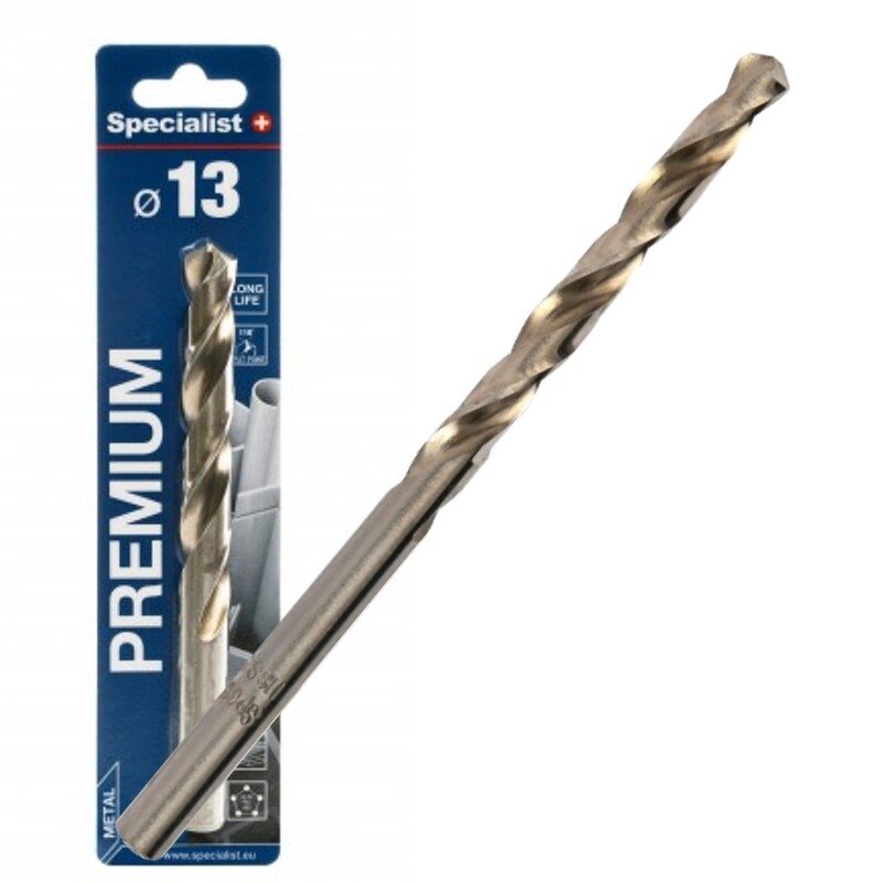 Specialist+ SPECIALIST+ metalo grąžtas PREMIUM, 13 mm