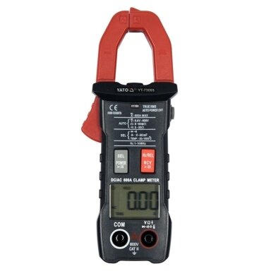 Srovės matavimo replės automatinės AC/DC 600A