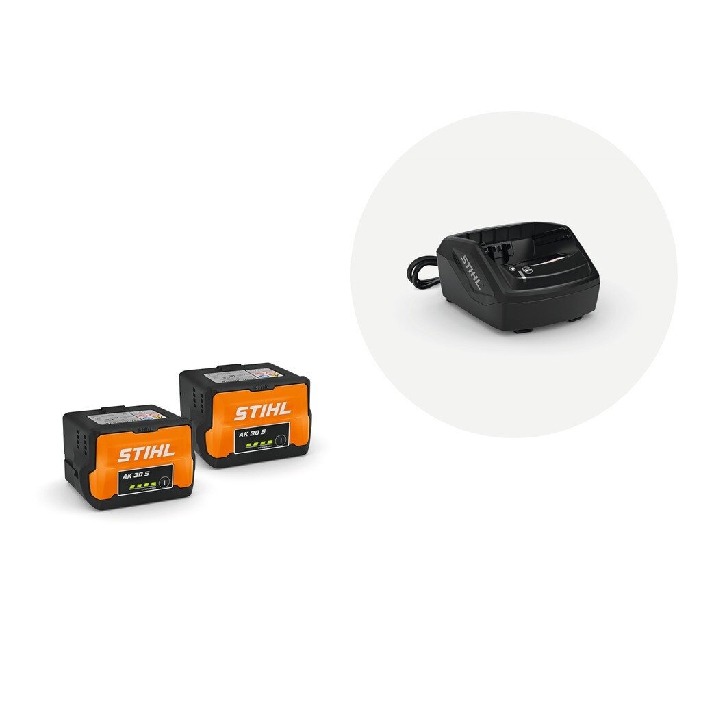 Stihl Komplektas 2 vnt akumuliatorių Compact AK 30 S ir kroviklis AL 101