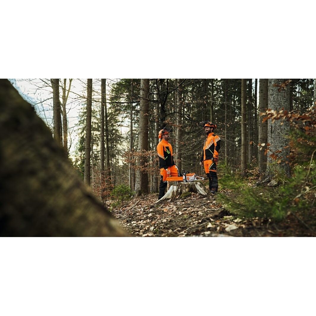 Stihl Kelnės apsauginės DYNAMIC DUROTEC su petneš. (oranžinė/juoda) (M) 4