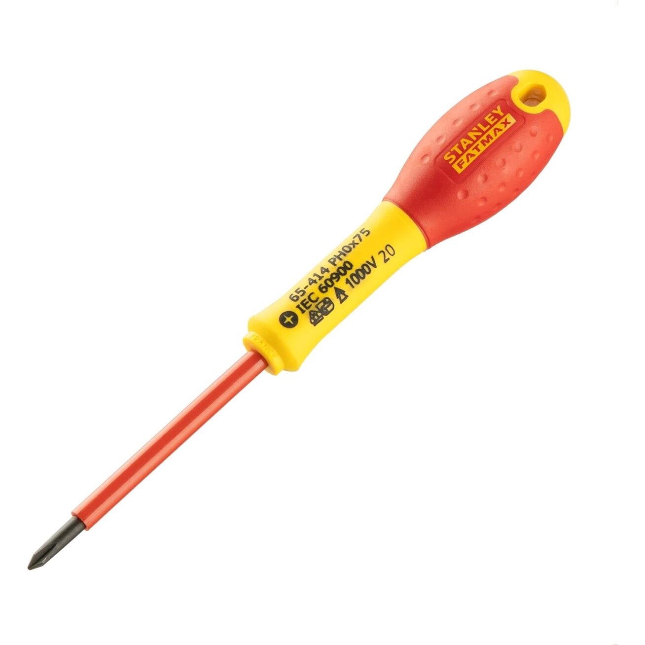 Stanley Stanley Fatmax el. atsuktuvas VDE PH0x75 mm, 1000V (su blisteriu) Stanley Stanley Fatmax el. atsuktuvas VDE PH0x75 mm, 1000V (su blisteriu)