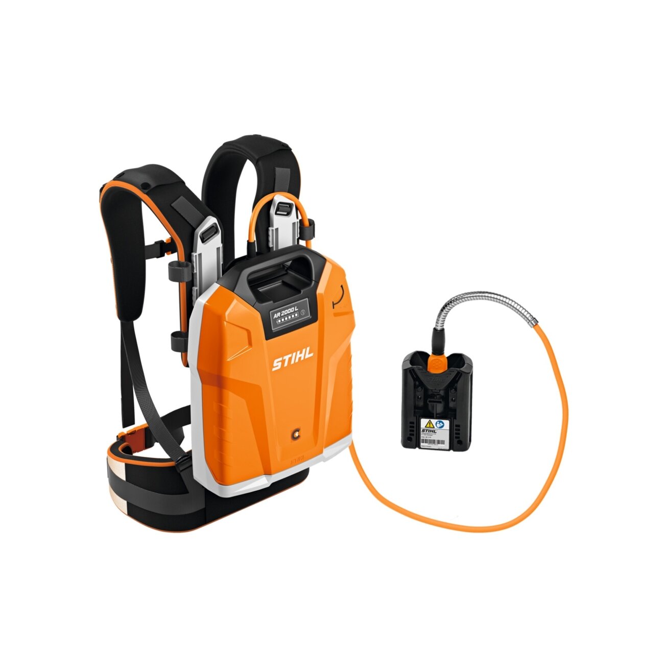 Stihl Akumuliatoriaus STIHL AR 2000 L komplektas (jung. laidas, adapteris, nešiojimo sistema) 1