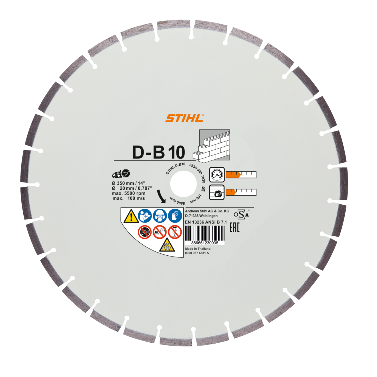 Stihl Diskas deimantinis ø350 D-B60 (betonui) Stihl Diskas deimantinis ø350 D-B60 (betonui)