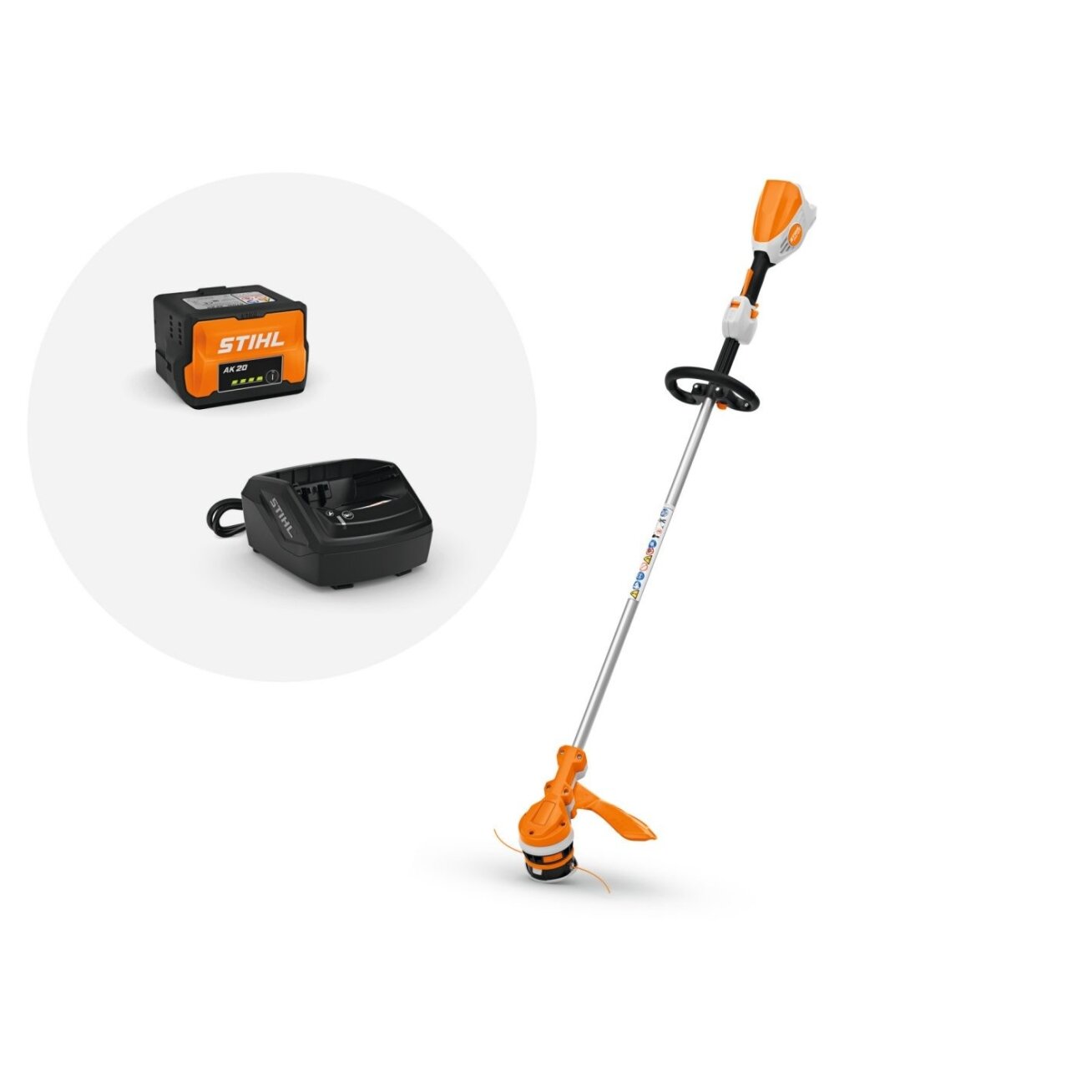 Stihl Žoliapjovė akumuliatorinė Compact STIHL FSA 70.0 R SET (su AK 20 ir AL 101)