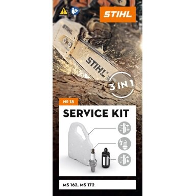 Stihl Rinkinys serviso Nr. 18 - Filtras oro + žvakė-10mm + filtras kuro (MS162,172)