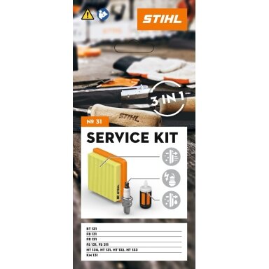 Stihl Rinkinys serviso Nr. 31 - Filtras oro + žvakė-10mm + filtras kuro (FS131,FS311,BT131,HT131,HT133,KM131)