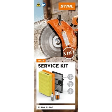Stihl Rinkinys serviso Nr. 32 - Filtrai oro + priešfiltris+ žvakė-14mm + filtrai kuro (TS700,800)