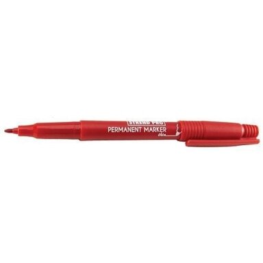 Strend Pro Raudonas permanentinis žymeklis, 2 mm