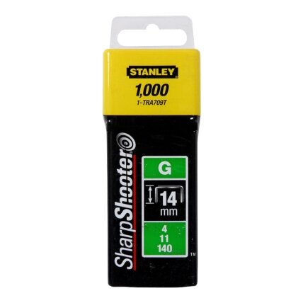 Stanley 140 G tipo kab. „STANLEY" 1000 vnt. 14mm Stanley 140 G tipo kab. „STANLEY" 1000 vnt. 14mm