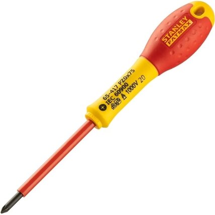 Stanley Stanley Fatmax el. atsuktuvas VDE PZ0x75 mm, 1000V Stanley Stanley Fatmax el. atsuktuvas VDE PZ0x75 mm, 1000V