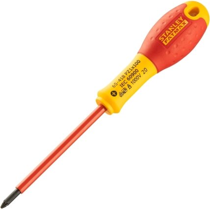 Stanley Stanley Fatmax el. atsuktuvas VDE PZ1x100 mm, 1000V (su blisteriu) Stanley Stanley Fatmax el. atsuktuvas VDE PZ1x100 mm, 1000V (su blisteriu)