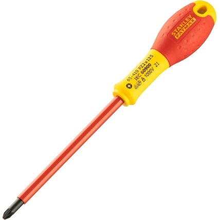 Stanley Stanley Fatmax el. atsuktuvas VDE PZ2x125 mm, 1000V (su blisteriu) Stanley Stanley Fatmax el. atsuktuvas VDE PZ2x125 mm, 1000V (su blisteriu)