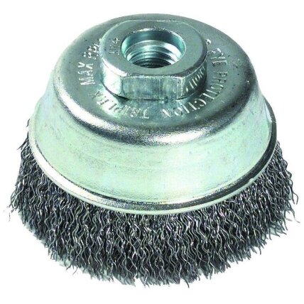 Steel wire cupbrush for angle grinder, 75mm, Ø0.35mm Steel wire cupbrush for angle grinder, 75mm, Ø0.35mm