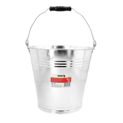 Ster'g Cinkuotas metalinis kibiras, 10l 5 Ster'g Cinkuotas metalinis kibiras, 10l 5
