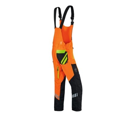 Stihl Kelnės apsauginės DYNAMIC DUROTEC su petneš. (oranžinė/juoda) (M) 1