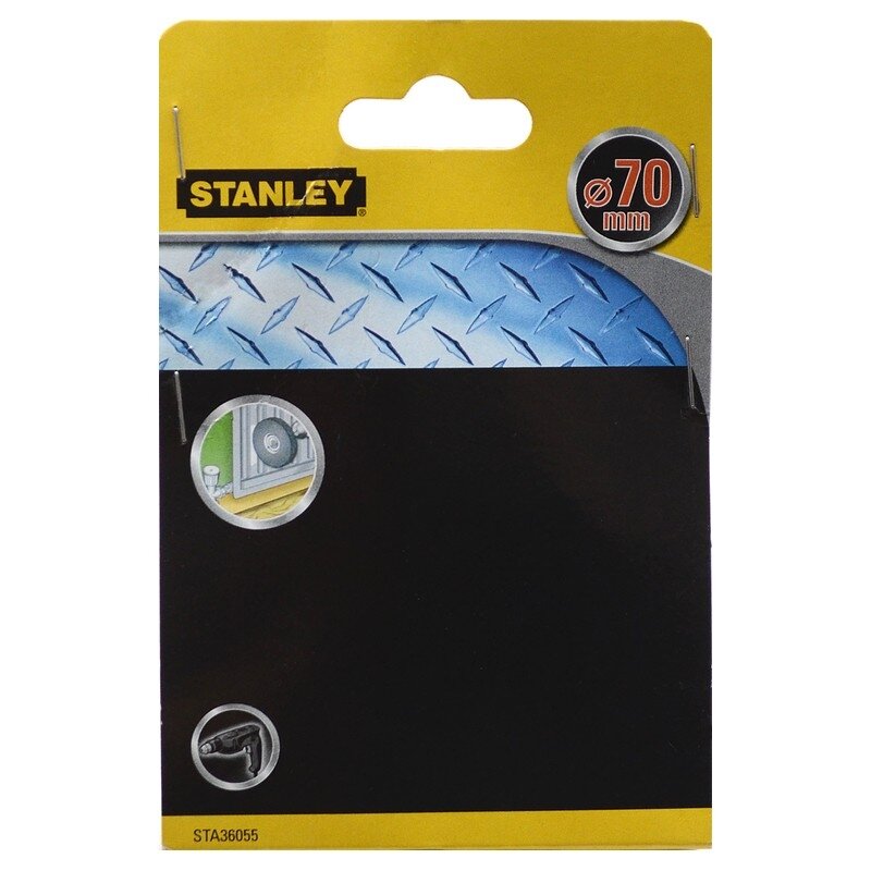 Stanley Plokšč. suktos vielos šepetys 70 mm kot. 1 Stanley Plokšč. suktos vielos šepetys 70 mm kot. 1
