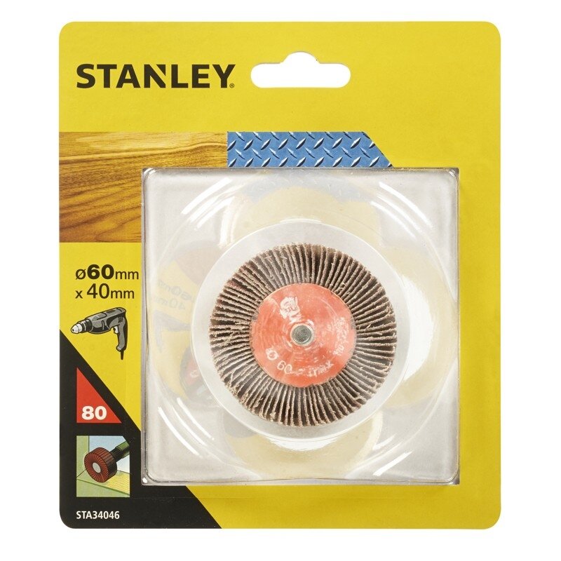 Stanley Šlifavimo pop. ratukas 60 x 40 mm, 80 g 1 Stanley Šlifavimo pop. ratukas 60 x 40 mm, 80 g 1