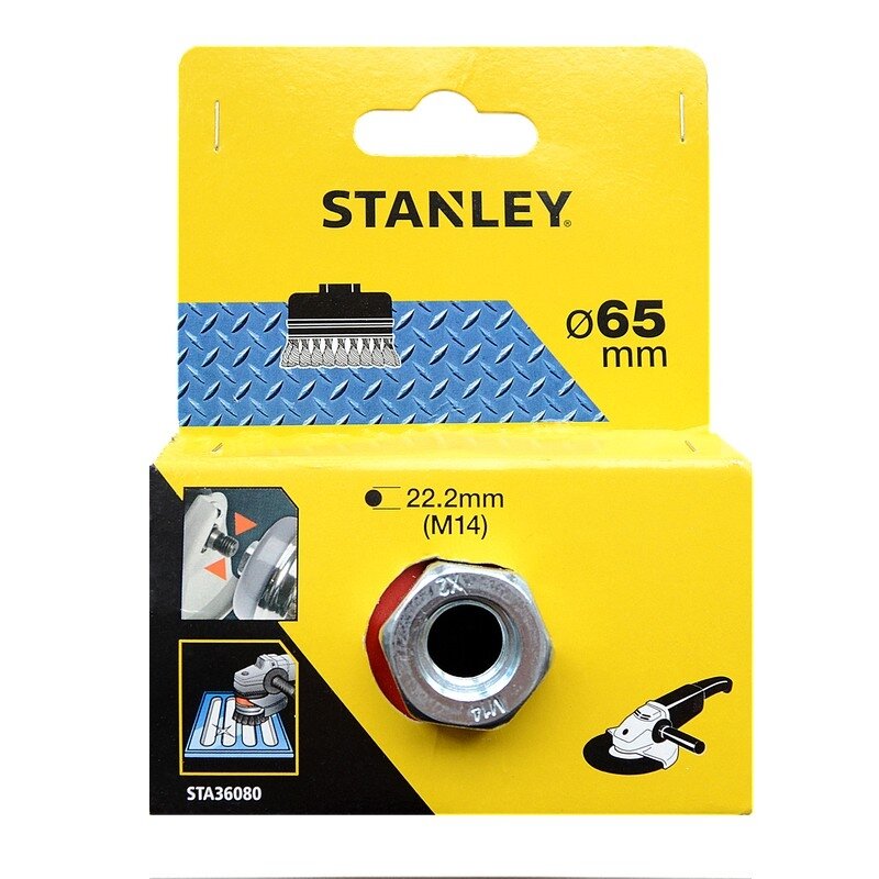 Stanley Suktos vielos šepetys taurė 65 mm, M14 1 Stanley Suktos vielos šepetys taurė 65 mm, M14 1