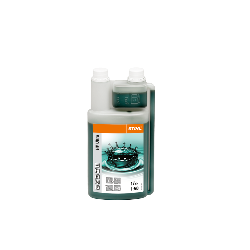 Stihl HP Ultra, variklio alyva 1 L (50 L kuro mišiniui) su dozatoriumi