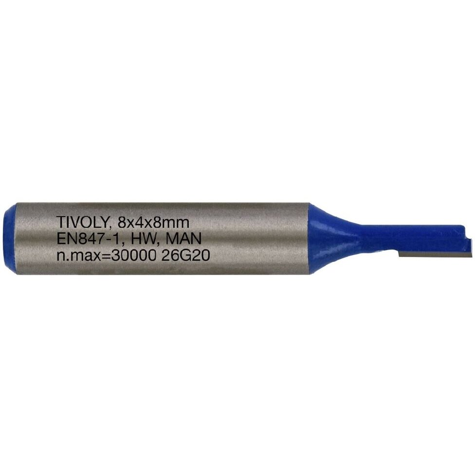 Straight slot cutter, 4x8 mm, 8mm shank Straight slot cutter, 4x8 mm, 8mm shank