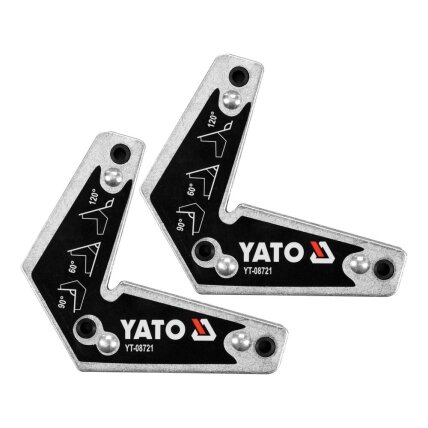 Suvirinimo kampų magnetinių rink.(2vnt) 98x113mm, L tipo Suvirinimo kampų magnetinių rink.(2vnt) 98x113mm, L tipo