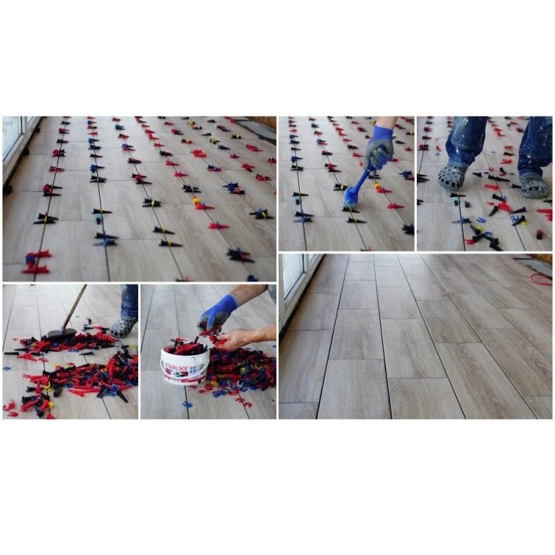 SVP T-noVa Plytelių pritraukėjas 1mm T-NOVA 500vnt. 5