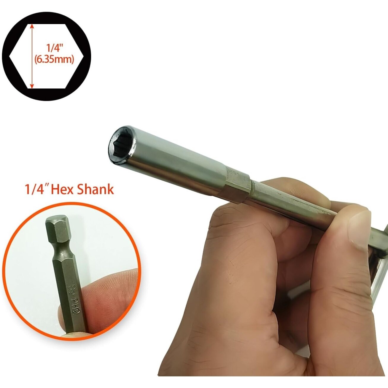 T tipo rankena + JIS 1/4'' antgalių rinkinys 6vnt. 4 T tipo rankena + JIS 1/4'' antgalių rinkinys 6vnt. 4