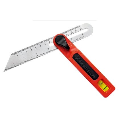 T-bevel kampumatis su gulsčiuku T-bevel kampumatis su gulsčiuku