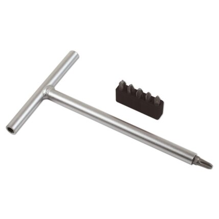 T tipo rankena + JIS 1/4'' antgalių rinkinys 6vnt. T tipo rankena + JIS 1/4'' antgalių rinkinys 6vnt.