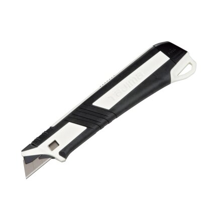Tajima sustiprintas gumuotas peilis laužomomis 18mm geležtėmis Tajima sustiprintas gumuotas peilis laužomomis 18mm geležtėmis