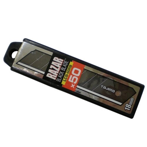 Tajima RAZAR BLACK atsarginės geležtės 18mm, 50vnt